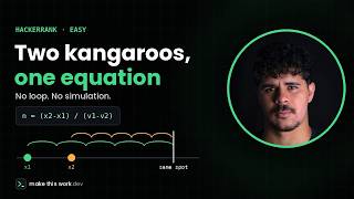 Kangaroo — HackerRank Solution in Kotlin (O(1))