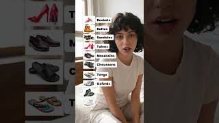 Types of footwear in French! #french #footwear #frenchlearning #frenchlanguage