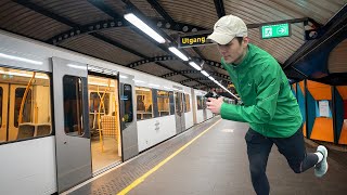 Kan jeg løpe fra Nationaltheatret til Jernbanetorget og rekke samme T-bane?