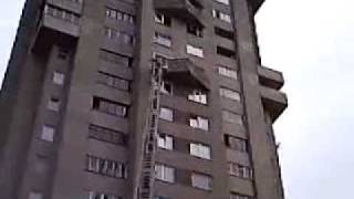 Fire ladded work in Minsk