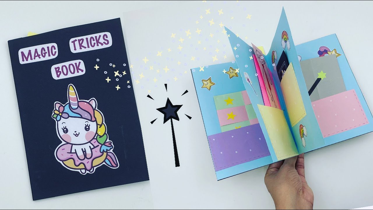 How To Make Easy Paper MAGIC BOOK For Kids / 6 easy magic tricks for kids /  KIDS crafts / magic 