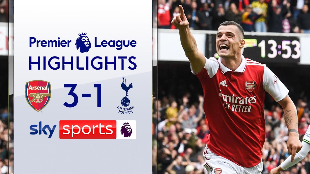 Arsenal stay top of the league after huge win 💪 Arsenal 3-1 Tottenham EPL Highlights