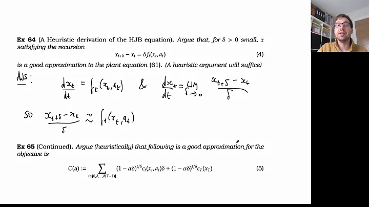 Continuous Time Dynamic Programming -- The Hamilton-Jacobi-Bellman Equation