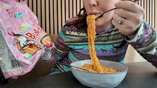 Viral Samyang Carbonara Buldak noodles eten | Vloggloss 3417