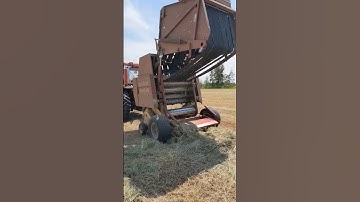 Round Bale EXPLOSION #farming #baling #thebalesaremycorn