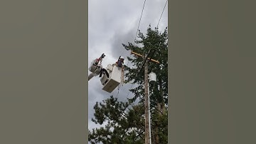 Electrical Lineman Fireball, Phase to Phase Fault Powerline  ⚡High Voltage ⚡