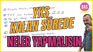 Yks Kalan Süre Planlamasi Nasil Olmali? Bazar Sohbeti̇