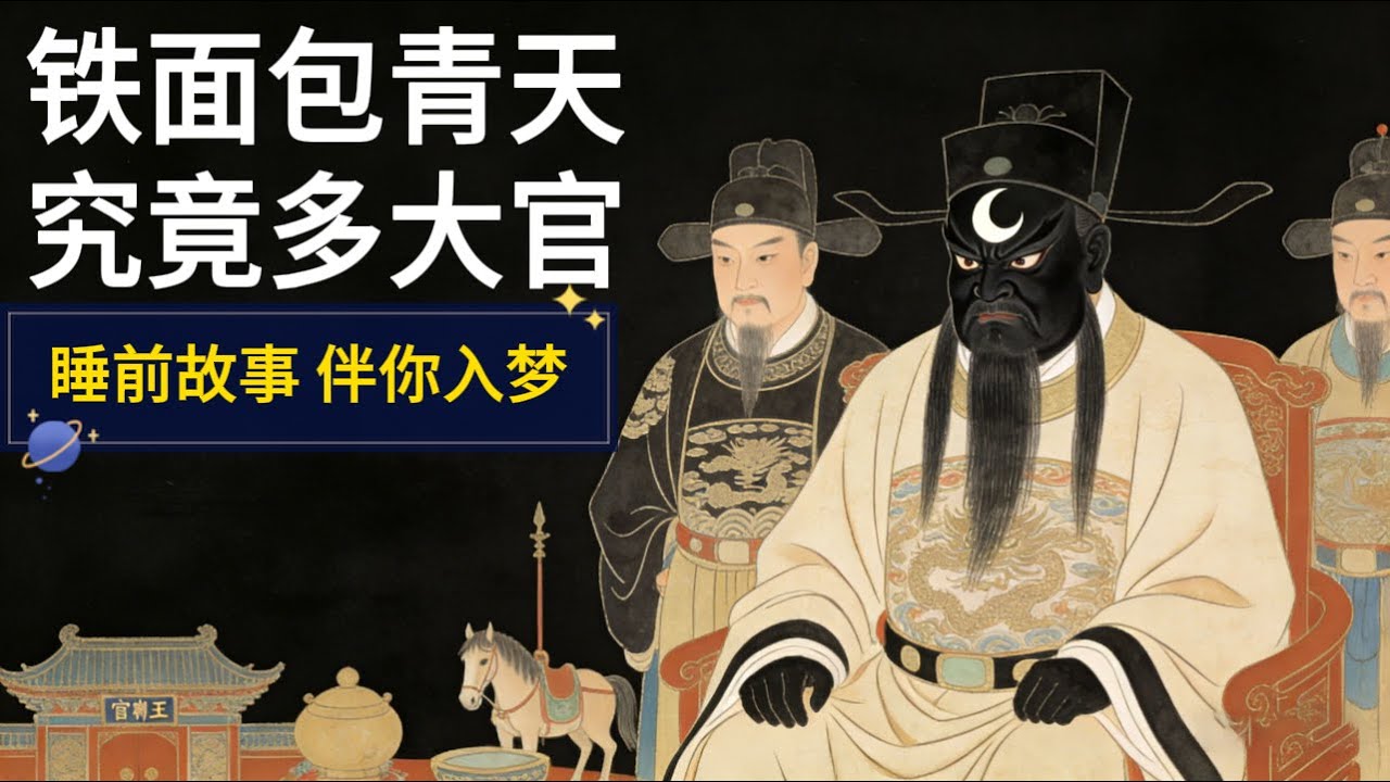 包青天的兩大謎團：黑臉神明是傳說？白面書生才是真容？他的官階，到底高到什麼程度？｜睡前故事・安神助眠