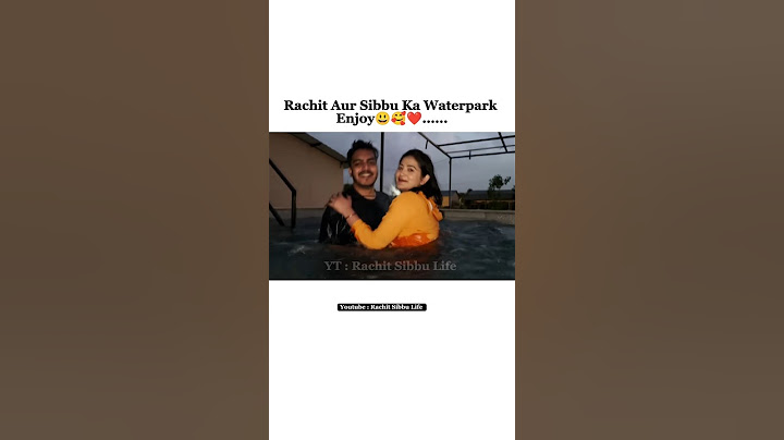 Rachit Aur Sibbu Ka Waterpark Enjoy 😃🥰❤️#rachitrojha #sibbugiri #wedding #shaadi #shorts