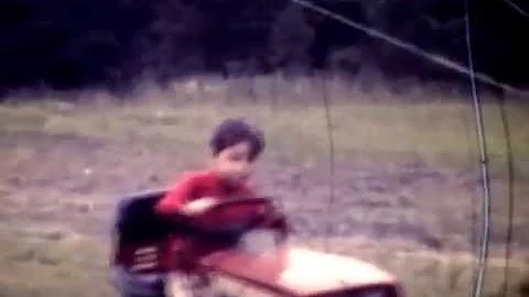 Tim on a tractor