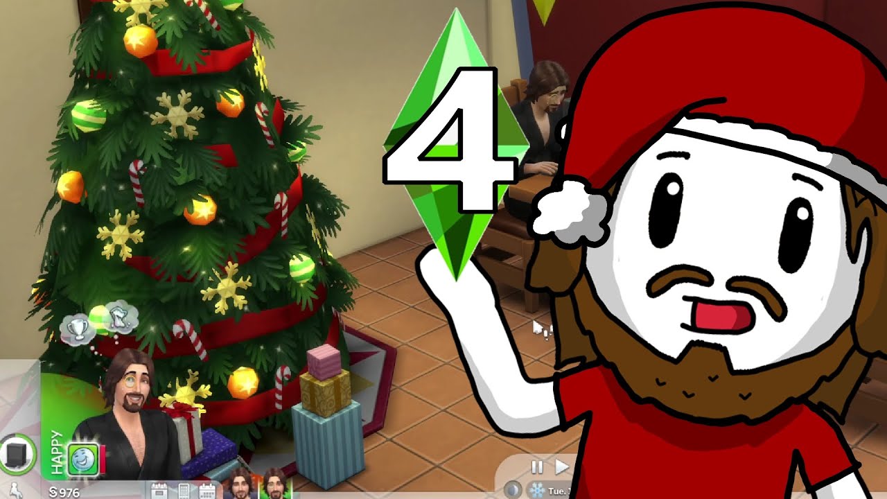 Celebrating the holidays with an evil clone | The Sims 4 Part 4