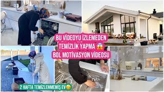 MÜSTAKİL VİLLA EV VE BAHÇE TEMİZLİĞİ, HAFTALIK TEMİZLİK RUTİNİ, EVİMİN EN PİS HALİ😱, BOL MOTİVASYON