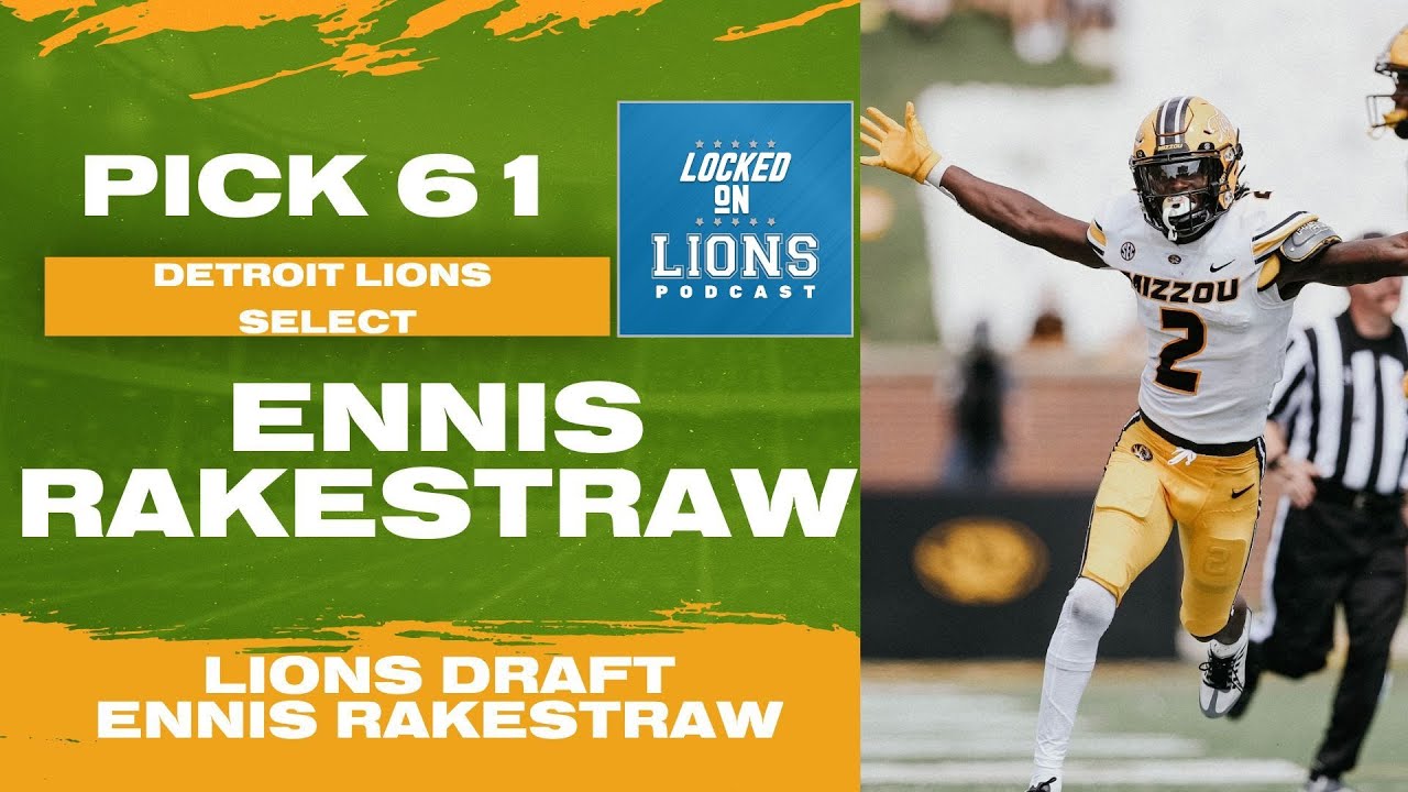 Detroit Lions Pick Ennis Rakestraw Jr. 2024 NFL Draft Coverage YouTube