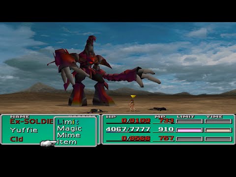 Final Fantasy VII - Yuffie kills Ruby Weapon while sleepwalking
