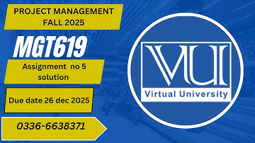 MGT619-Final Project Assignment 05  solution Semester Fall 2025  final Project