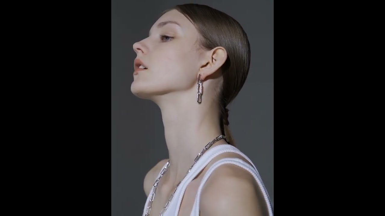 ARSIS Jewelry Zircon Tri-Chain Earrings