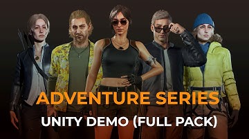 ADVENTURE SERIES | Full pack with environment | UNITY demo | Game-ready 3D characters