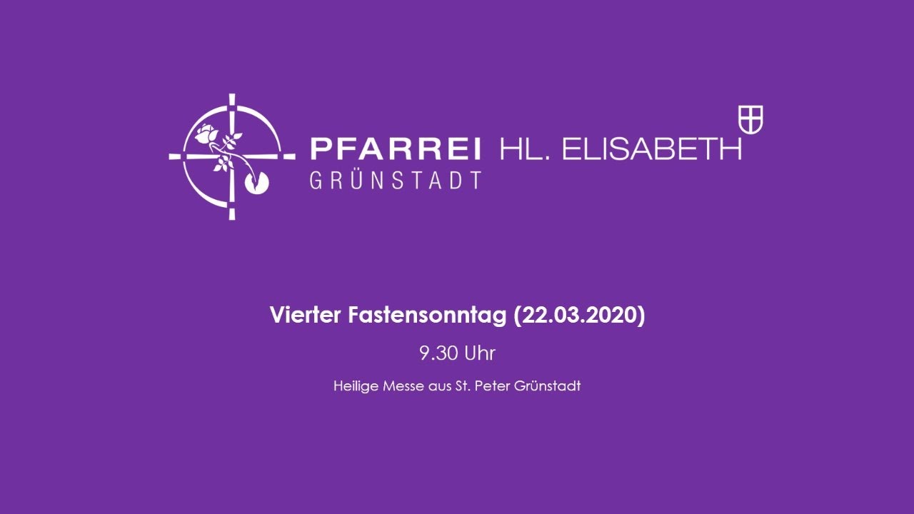 Gottesdienst am vierten Fastensonntag - YouTube