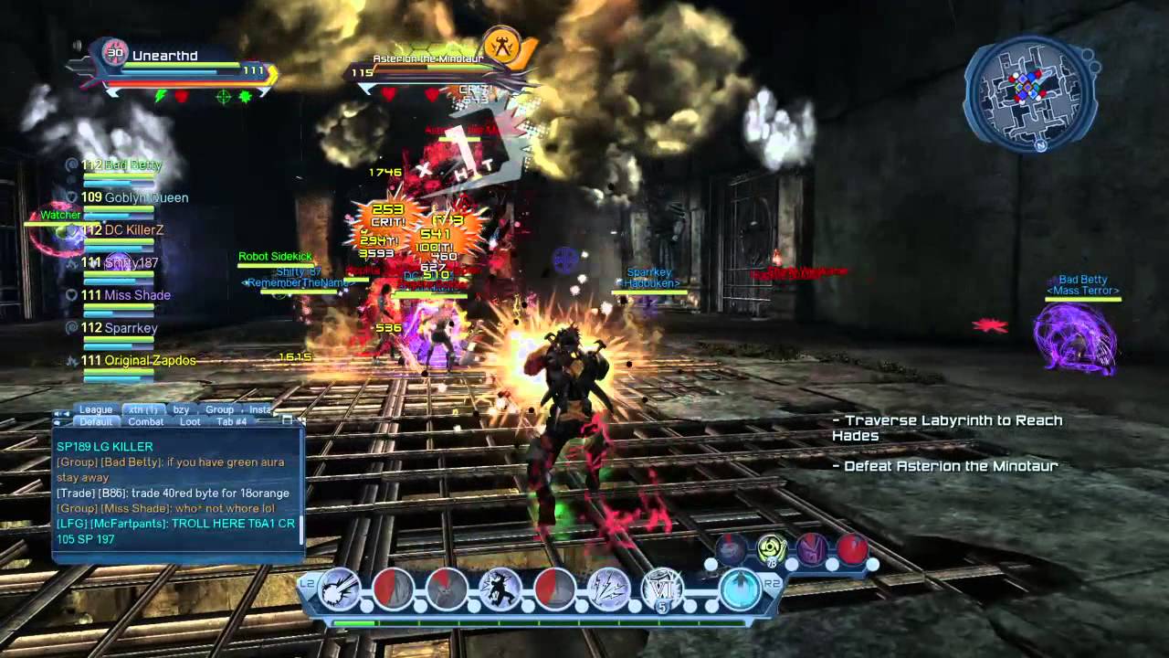 DCUO: Electric Dps labyrinth of lost souls LB