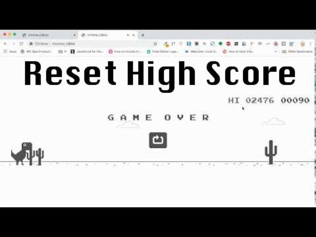 Cheat Google Chrome T-Rex Game To Get Unbelievably High Score