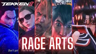 TEKKEN 8 - All Five Rage Arts So Far #tekken8