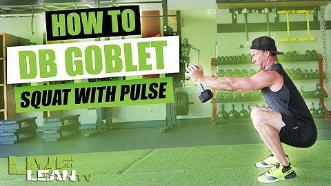 How To Do A DUMBBELL GOBLET SQUAT WITH PRESS OUT | Exercise Demonstration Video and Guide