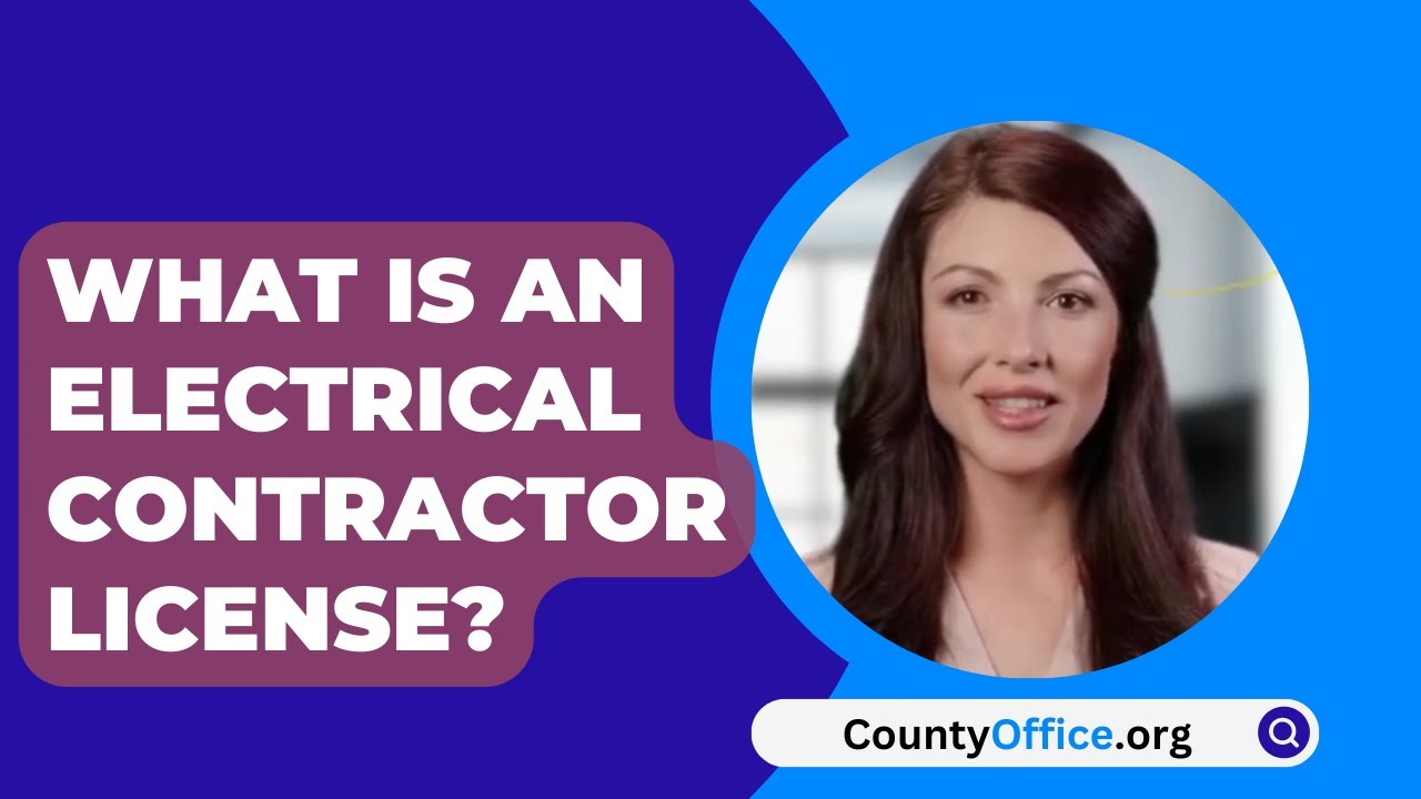 What Is An Electrical Contractor License? YouTube
