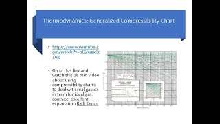 Numerical | Thermo Laws | Internal Energy | Cycles | Generalized Compressibility Chart |