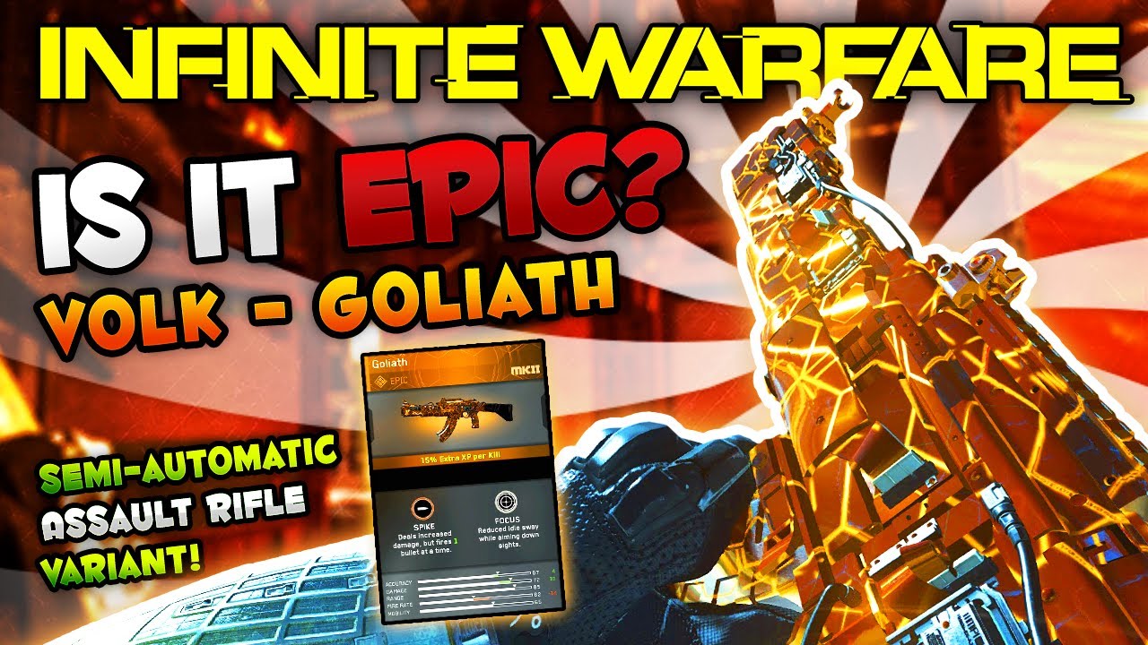 Is It EPIC? | Volk - Goliath | Epic Weapon Variant Review (Semi-Auto Assault Rifle Infinite Warfare)