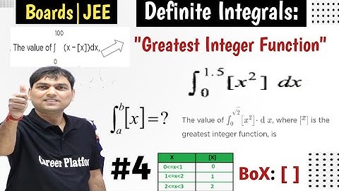 Definite Integration of Greatest Integer Function I fractional  Part  I  IIT-JEE I BOARDS