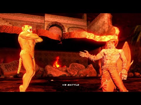 Tekken 6 - King beaten and choked by Devil Jin - Gyaku Ryona Male on male (gay oriented)