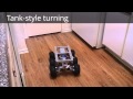 Parovoz 6x6 rc vex robot chassis indoor test 1