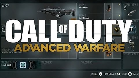 COD: Advanced Warfare - #1 - My Custom Classes (COD: AW Custom Class Setup)