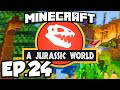 Jurassic World: Minecraft Modded Survival Ep.24 - BABY T-REX DINOSAUR!!! (Rexxit Modpack)