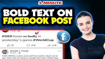 How To Bold Text On Facebook Post 2024 (Quick & Easy)