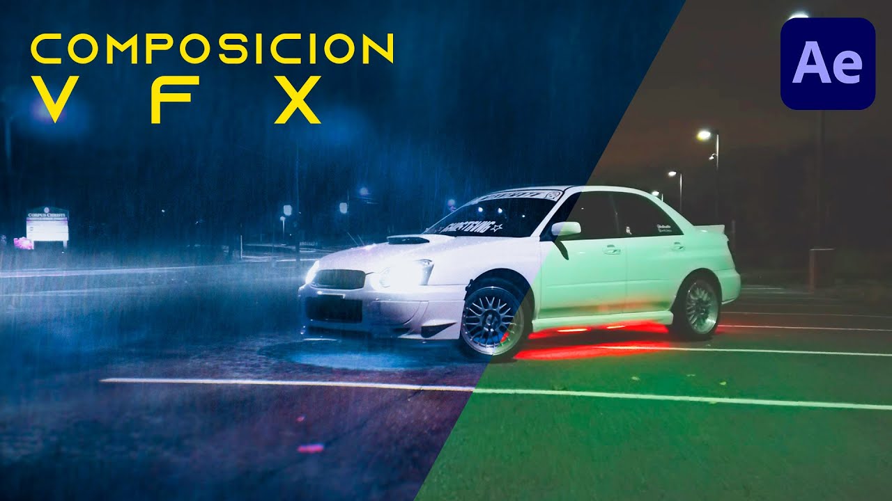 Composición VFX - LLUVIA Realista - After Effects