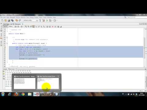 สอนทำตารางสูตรคูณ java ด้วยโปรแกรม Netbeans