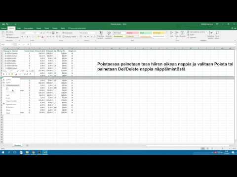 Video: Sarakkeen Lisääminen Taulukkoon