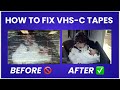 How to fix poor quality VHS-C Tapes. Have they degraded or was the Camcorder heads misaligned ?!!