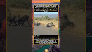 Solitary Big Cat Defeated By United Baboons#foryou #fyp #animals #funny