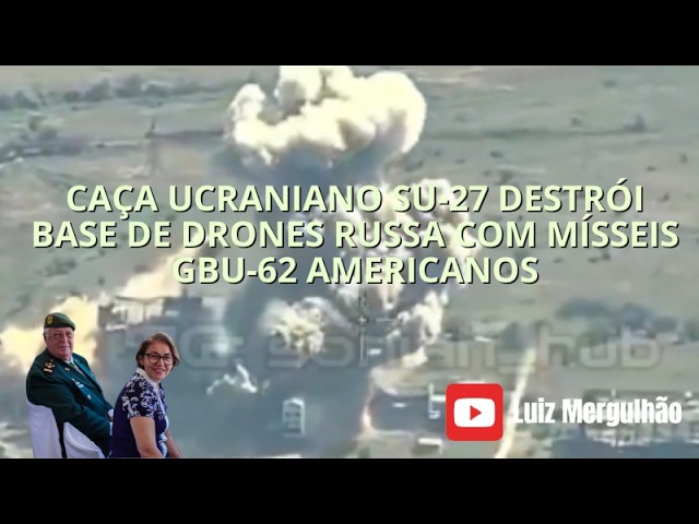 🔍 Guerra na Ucrânia 📰 29/08/2026 ⚔️ PUTIM começou esta guerra e já se passa anos com muitas perdas, ambos lados 🥷🏼 CAÇA UCRANIANO SU 27 DESTRÓI BASE DE DRONES RUSSA COM MÍSSEIS GBU 62