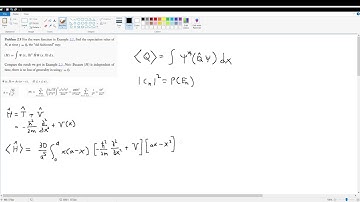 Griffiths QM Problem 2.9