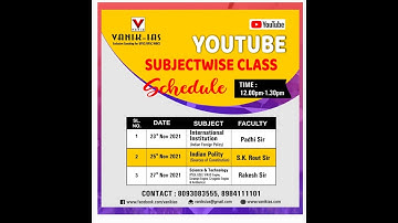 LIVE | 25 TH NOVEMBER 2021 | INDIAN POLITY  | UPSC | OPSC | VANIK IAS