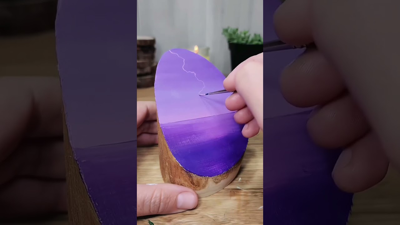 Mesmerizing Landscape Drawing on Wood | Unique Art Technique 