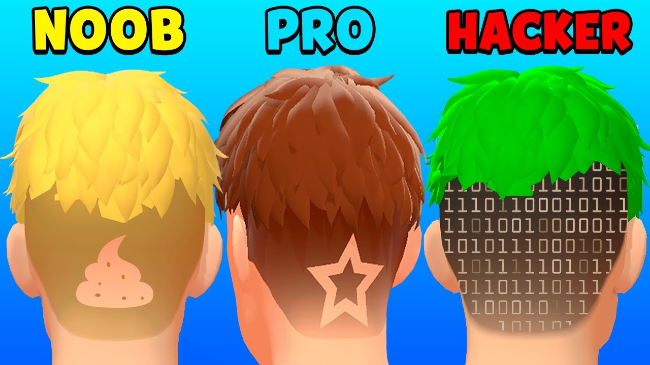 NOOB vs PRO vs HACKER - Hair Tattoo: Barbershop Master
