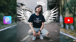 Cara editing menambahkan sayap di foto sendiri di android | picsart tutorial screenshot 4