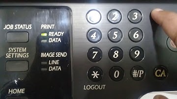 Resetting of  sharp colour machines error code