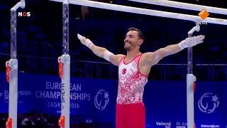Arican Ferhat (TUR) [PB 14.433🥈] 2026 European Championships_MAG Parallel Bars Final