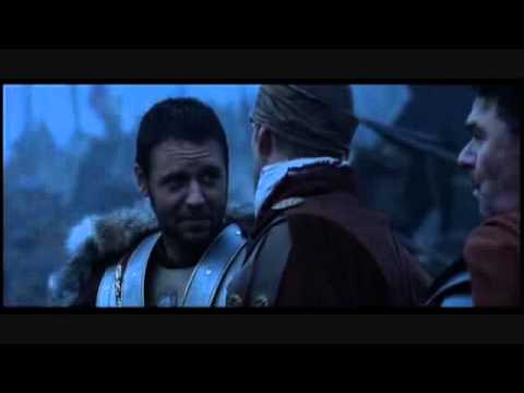 IL GLADIATORE - di Ridley Scott - scena prima della battaglia in Germania