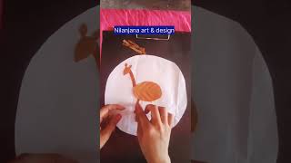 Cara membuat seni daun jerapah # seni daun jerapah # ide seni daun untuk anak-anak # ide proyek sekolah untuk anak-anak